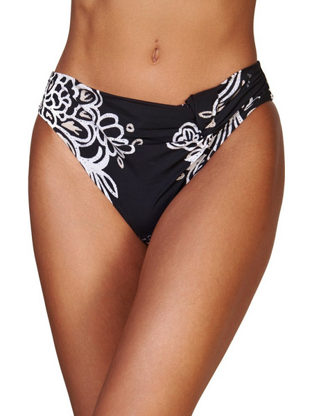 Luna Orient Ψηλόμεσο Bikini Slip Μαύρο 94416