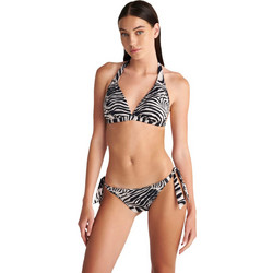 BLU4U Bikini Set Τριγωνάκι Animal Print Μαύρο Μπεζ 25357703D-02