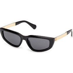 Max & Co MO0125 01A Γυναικεία Γυαλιά Ηλίου Cat Eye Μαύρο Χρυσό με Μαύρο Φακό