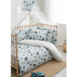 Vesta Home Σετ Βρεφικά Σεντόνια Λίκνου / Καλαθούνας Βαμβακερά 70x125 Cosmin 3τμχ 000012005