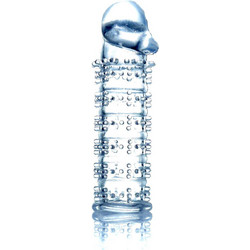 Kinksters Κάλυμμα Επιμήκυνσης Πέους με Δόνηση 12cm Clear