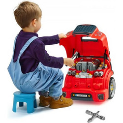 Vevor Mechanic Car Repair Κινητήρας με Εργαλεία Κόκκινος