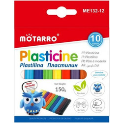 Motarro Σετ Πλαστελίνες 10 Χρωμάτων ME132-12