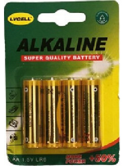Lvcell Alkaline AA 4τμχ