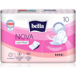 Bella Nova Comfort Σερβιέτες με Φτερά για Αυξημένη Ροή 4 Σταγόνες 10τμχ