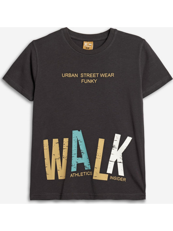 Funky Παιδικό T-Shirt Κοντομάνικο Ανθρακί 125-105116-1