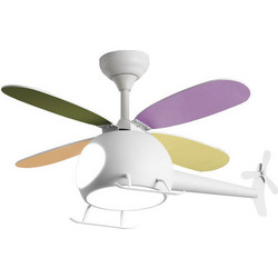 Primo PRCF-80679 Ανεμιστήρας Οροφής 98cm 35W με Φως & Τηλεχειριστήριο Πολύχρωμος