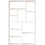 Pakoworld Boteca Βιβλιοθήκη 75x22x123.6cm 176-000202