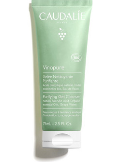 Caudalie Vinopure Purifying Cleanser Gel Καθαρισμού Προσώπου για Ακμή 75ml