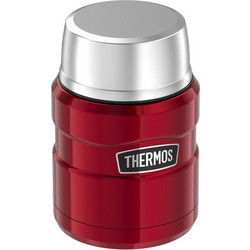 Thermos Δοχείο Φαγητού Θερμός Inox 470ml Κόκκινο Ασημί