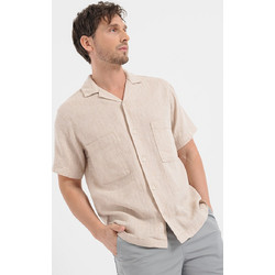 Jack & Jones Ανδρικό Πουκάμισο Βαμβακερό Κοντομάνικο Κανονική Γραμμή Ροζ 12253331