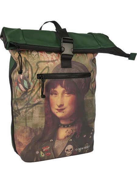 New Rebels Mart Art Mona Lisa 21L Σακίδιο Πλάτης 21lt Πράσινο