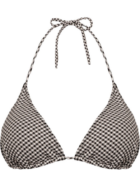 Rock Club Bikini Top Τριγωνάκι Μαύρο Μπεζ BP-2437