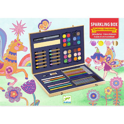 Djeco Sparkling Box Σετ Ζωγραφικής με Βαλιτσάκι 37x26x4cm 60τμχ