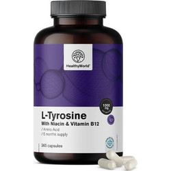 HealthyWorld L-Tyrosine 1000mg 365 Κάψουλες
