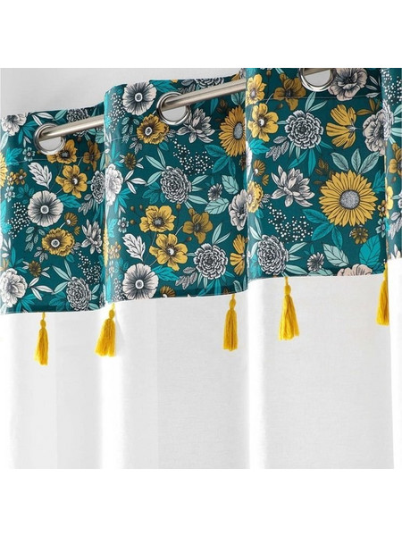 Douceur d'interieur Κουρτίνα Παραθύρου Floral με Τρουκς 140x240 Firana