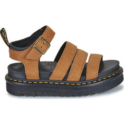 Dr. Martens Blaire Tumbled Καλοκαιρινές Γυναικείες Πλατφόρμες Χαμηλές Ταμπά 41123200