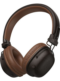Hoco W64 Ενσύρματα & Ασύρματα Bluetooth Ακουστικά Over Ear Καφέ