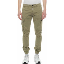 Cover Ανδρικό Παντελόνι Cargo Joggers Ελαστικό Κανονική Εφαρμογή Χακί T0190-30