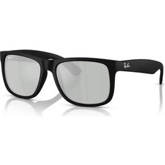 Ray-Ban RB4165 622/Y4 Ανδρικά Γυαλιά Ηλίου Τετράγωνα Κοκάλινα Μαύρα με Γκρι Φακό