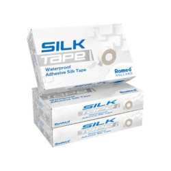 Romed Silk Tape Αδιάβροχες Μεταξωτές Επιδεσμικές Ταινίες 2.5cm x 5m 12τμχ