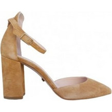 S.Piero Γόβες Suede με Χοντρό Ψηλό Τακούνι & Λουράκι Ταμπά 86A/04