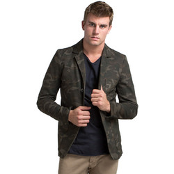 Dstrezzed Καλοκαιρινό Ανδρικό Blazer Υφασμάτινο με Κανονική Εφαρμογή Χακί 111110