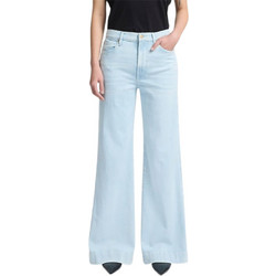 7 For All Mankind Ψηλόμεσο Γυναικείο Τζιν Παντελόνι Κανονική Εφαρμογή Καμπάνα Γαλάζιο 7U638R51