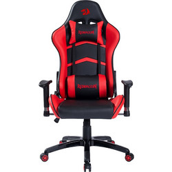 Redragon C326BR Καρέκλα Gaming Δερματίνης με Ρυθμιζόμενα Μπράτσα Κόκκινη Μαύρη 28.16.0011