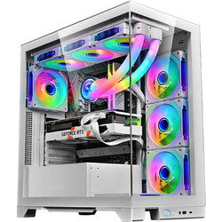 Armaggeddon Aquaron Xtreme White Gaming Midi Tower Κουτί Υπολογιστή με Πλαϊνό Παράθυρο