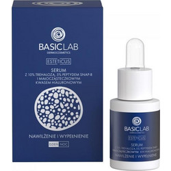 BasicLab Dermocosmetics Esteticus Αντιγηραντικό Ενυδατικό Serum Προσώπου με Νιασιναμίδη Πεπτίδια & Υαλουρονικό 15ml