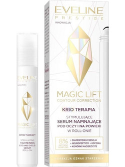 Eveline Cosmetics Magic Lift Αντιγηραντικό Ενυδατικό Serum Ματιών για Μαύρους Κύκλους με Βιταμίνη E Καφεΐνη Νιασιναμίδη & Υαλουρονικό 15ml