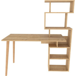 Hanah Home Vina Γραφείο Ξύλινο με Βιβλιοθήκη 133x55x146.4cm 322RTC1317