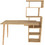 Hanah Home Vina Γραφείο Ξύλινο με Βιβλιοθήκη 133x55x146.4cm 322RTC1317
