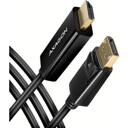 Axagon Καλώδιο DisplayPort 1.2 to HDMI Male 1.8m Black RVD-HI14C2