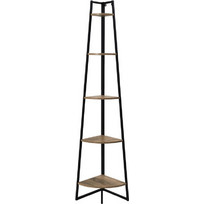 Home Deco Γωνιακή Βιβλιοθήκη 34.5x34.5x180cm HD51901