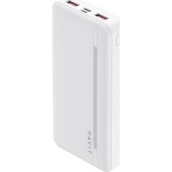 Havit PB92 Power Bank 20000mAh 22.5W με 2 Θύρες USB-A & Θύρα USB-C Power Delivery White