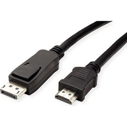 Value Καλώδιο DisplayPort to HDMI Male 1m Black 11.99.5780-10