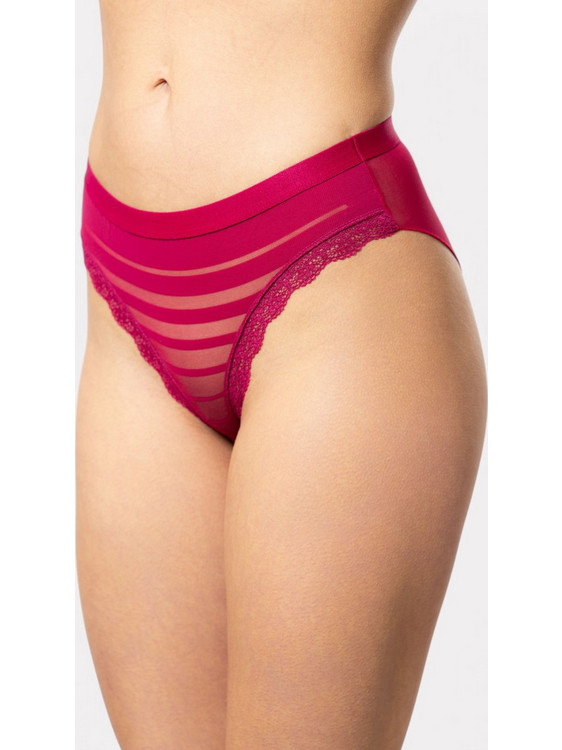 Cottonhill Γυναικείο Slip με Δαντέλα Κόκκινο CH4371-4