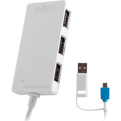 S-Link SL-U143 USB Hub 3.0 micro USB με 5 Θύρες USB-A / Card Reader