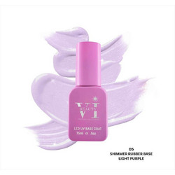 Mixcoco Beauty VI Light Purple Rubber Base Ημιμόνιμο Βερνίκι Νυχιών 15ml
