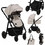 Lionelo Amber Plus Καρότσι Μωρού 3 σε 1 Beige Sand