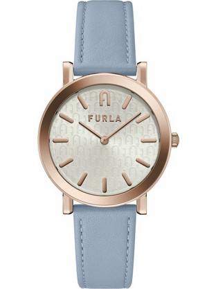 Furla Γυναικείο Ρολόι με Γαλάζιο Δερμάτινο Λουράκι WW00003005L3