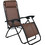 Woodwell Super Relax Ξαπλώστρες Πολυθρόνες Παραλίας Μεταλλικές Πτυσσόμενες με Μαξιλάρι 2τμχ Καφέ Ε6181