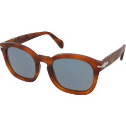Persol PO0082S 96/56 Ανδρικά Γυαλιά Ηλίου Τετράγωνα Κοκάλινα Καφέ με Μαύρο Φακό