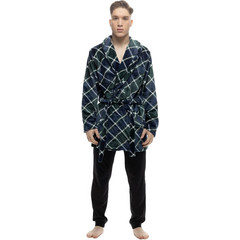 Galaxy Χειμωνιάτικη Ανδρική Ρόμπα Fleece Navy Μπλε 852-24