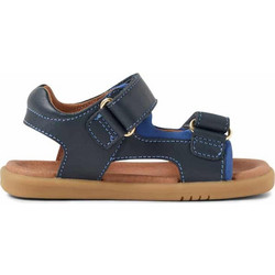 Bobux iWalk Παιδικά Πέδιλα για Αγόρι Ανατομικά Navy Μπλε Ταμπά BQ10454DBYLE