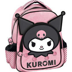 Graffiti Kuromi Face Σχολική Τσάντα Πλάτης Νηπιαγωγείου Ροζ 252294