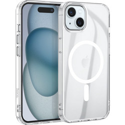 Hoco Magnetic Premium Series Airbag Anti-Drop 360 Protective Back Cover Clear (iPhone 15 Pro Max)