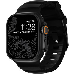 Nomad Rocky Point FKM Λουράκι Σιλικόνης Carbon Black (Apple Watch 42 / 44 / 45 / 46 / 49mm)